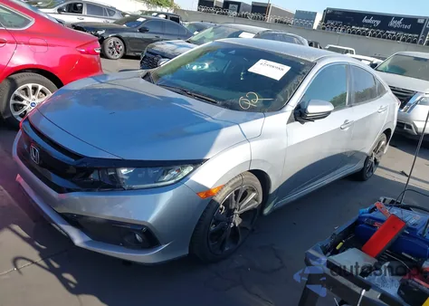 2021 Honda Civic Sport z USA, uszkodzony, nr VIN 2HGFC2F84MH523275